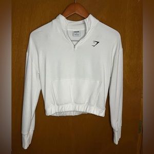 Gymshark 3/4 zip crop sweater